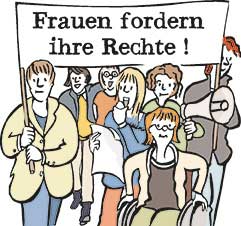 Leichte Sprache: Frauen demonstrieren
