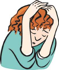 Leichte Sprache: Frau. Traurig und hilflos