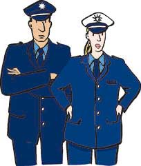 Leichte Sprache: Polizist und Polizistin