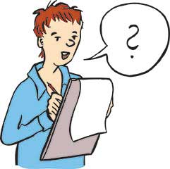 Leichte Sprache: Frau fragt und schreibt auf